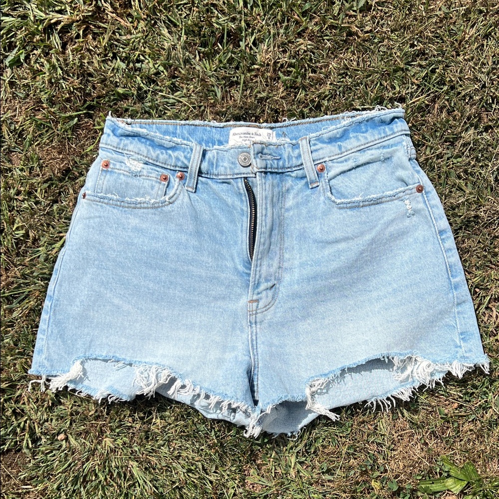 Abercrombie & Fitch Light Blue Jean Shorts
